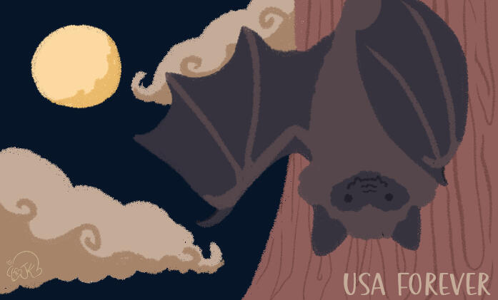 Big Brown Bat - Stamp Series