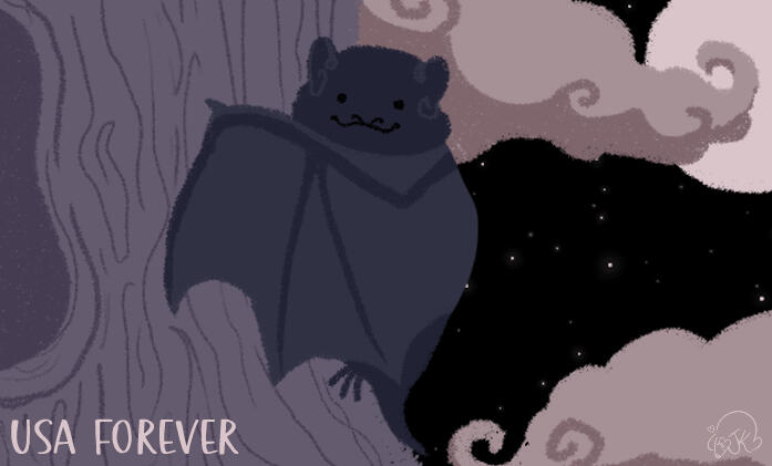 Silver-haired Bat - Stamp Series