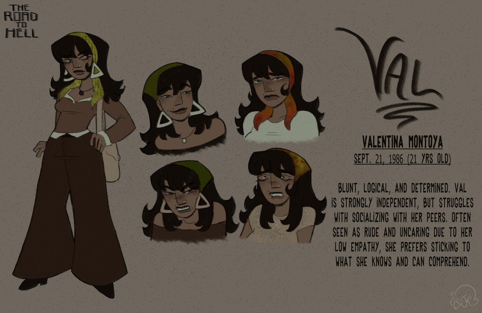 The Road to Hell - Val Character Sheet